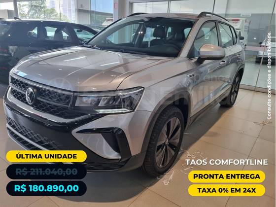 VOLKSWAGEN TAOS 1.4 250 TSI TOTAL FLEX COMFORTLINE AUTOMÁTICO VOLKSWAGEN TAOS 1.4 250 TSI TOTAL FLEX COMFORTLINE AUTOMÁTICO